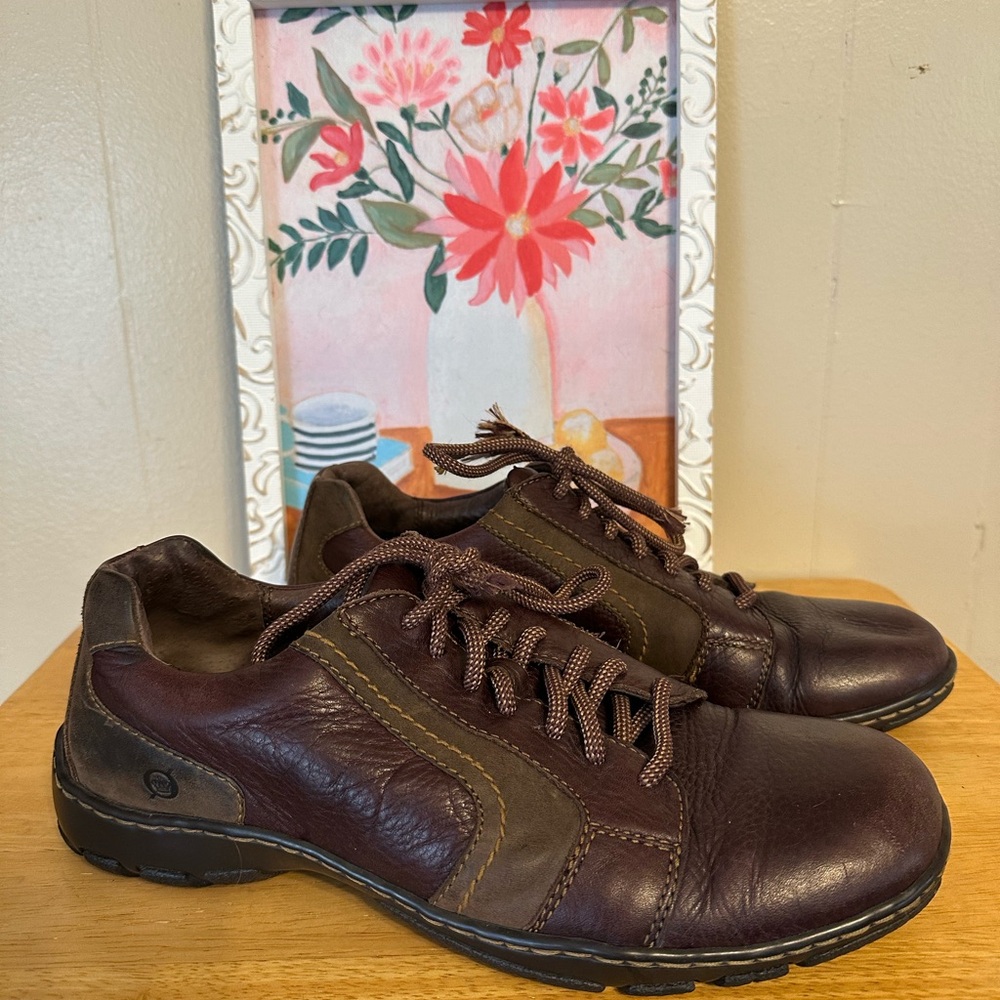 Born Oxford Brown Shoes Leather Men’s Size  11. Lace Up. Casual